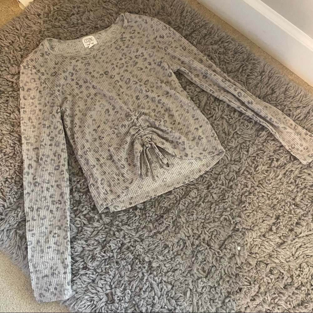 Cropped Cheetah Print Sweater! NWOT